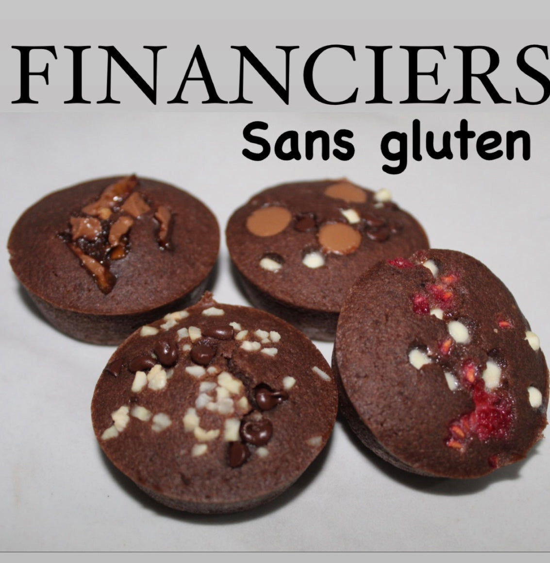 2 financiers ( amande - cacao ) SANS GLUTEN • ENVOI lundi 15/09