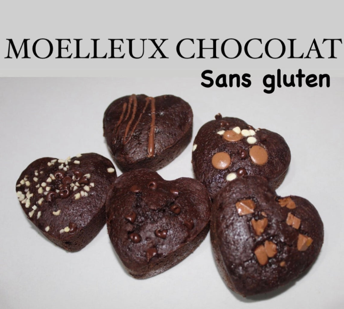 2 moelleux chocolat sans gluten • ENVOI lundi 15/09