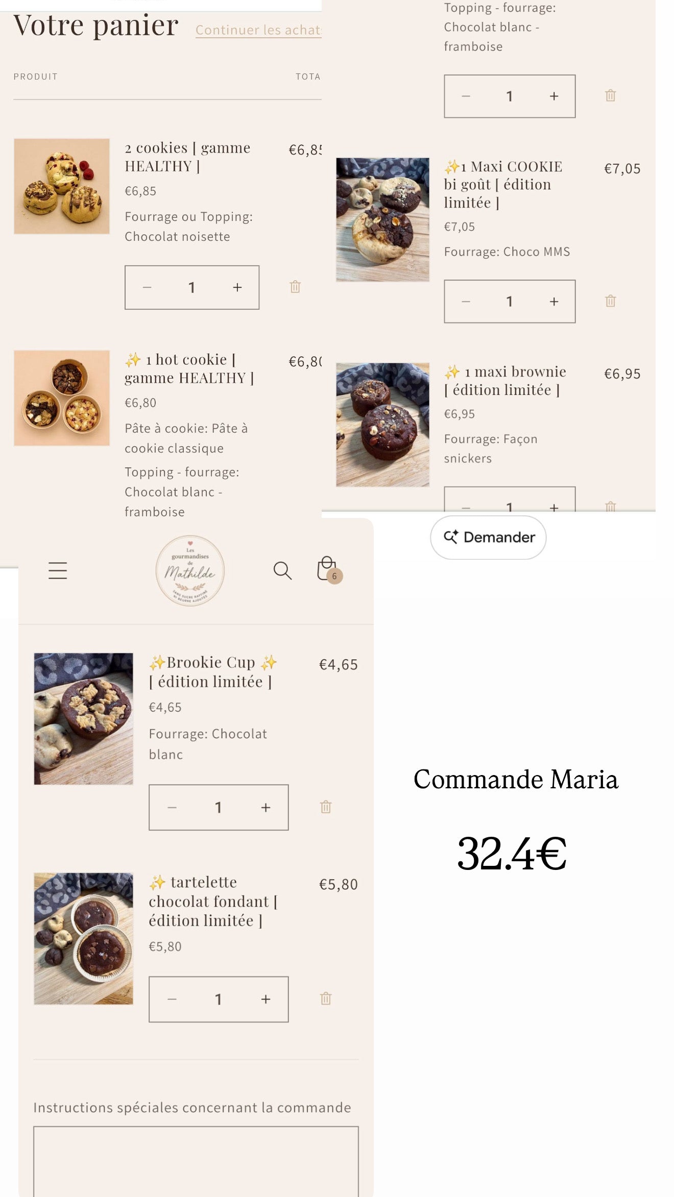 Commande Maria