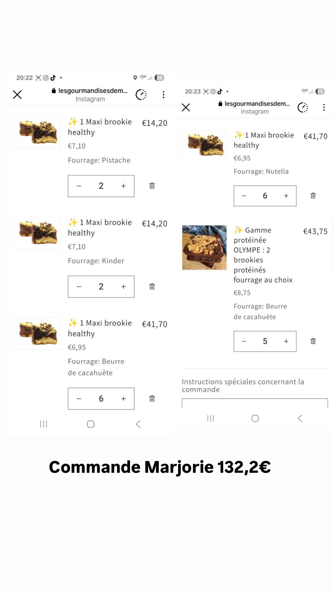 Commande Marjorie