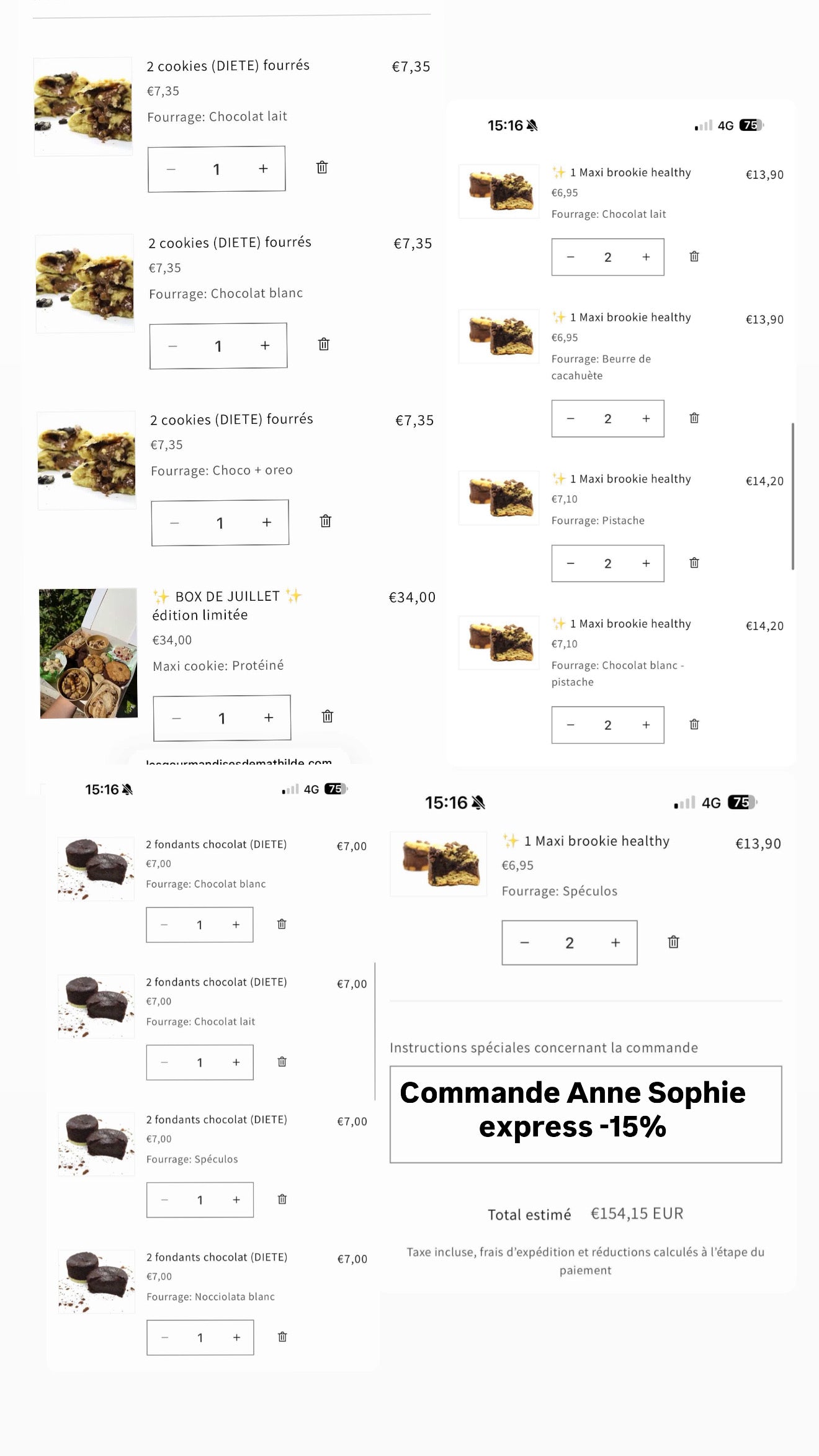 Commande express Anne Sophie