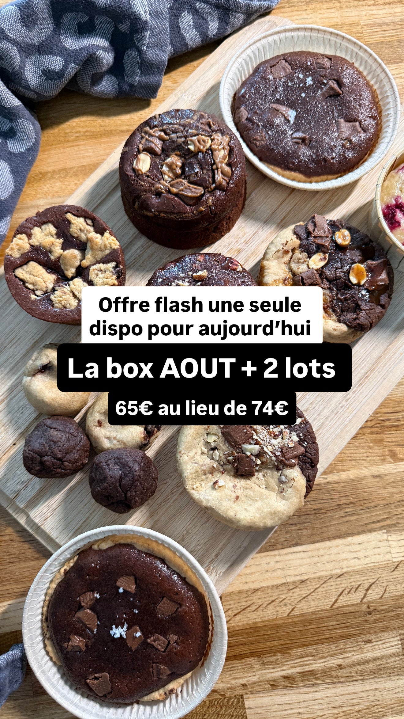 Offre en stock ( 1 seule ) 1 box août + 2 lots 65€ au lieu de 74€