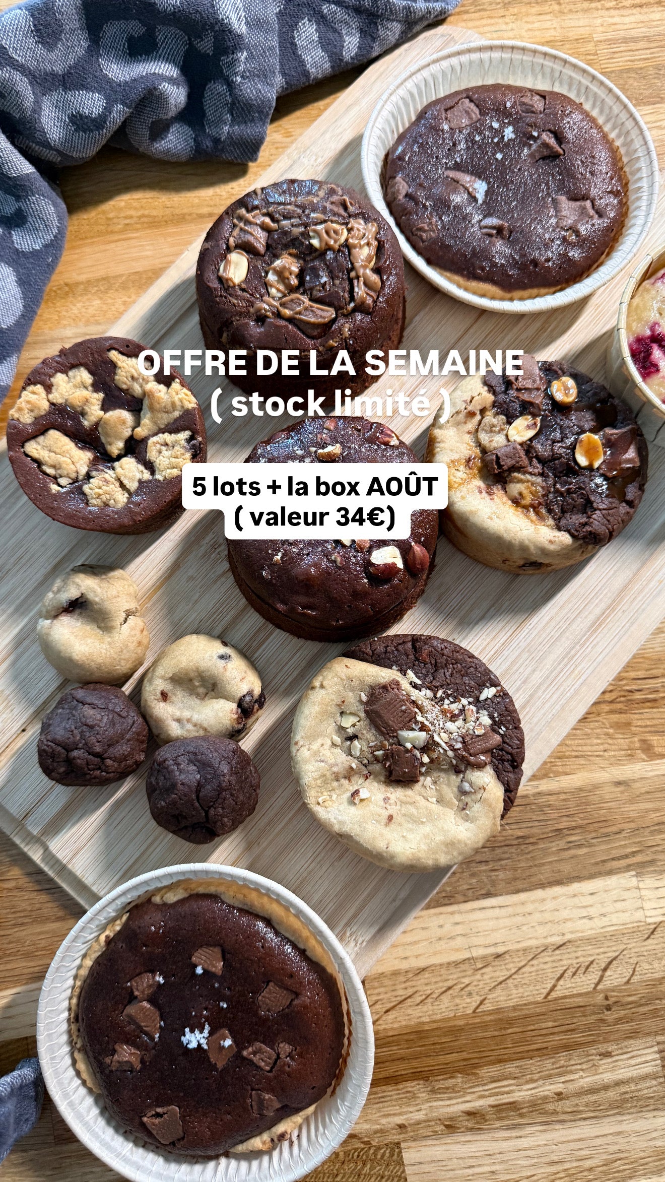 Offre de la semaine 5 lots + la box août  valeur totale 134€ pour 88€