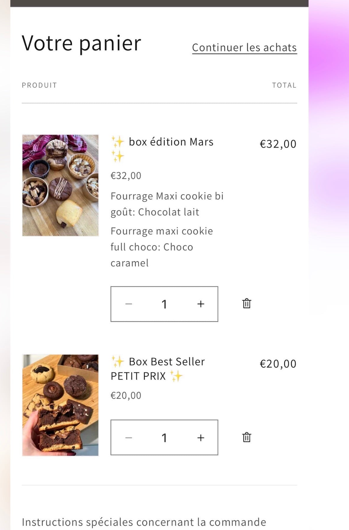 Commande express + ebook