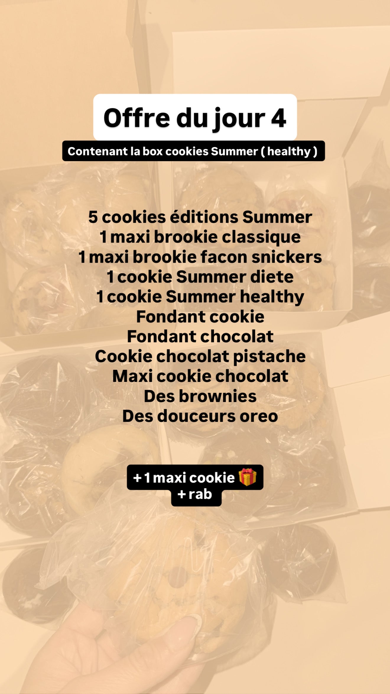 Offre du jour #4 ( dont box cookies Summer healthy )